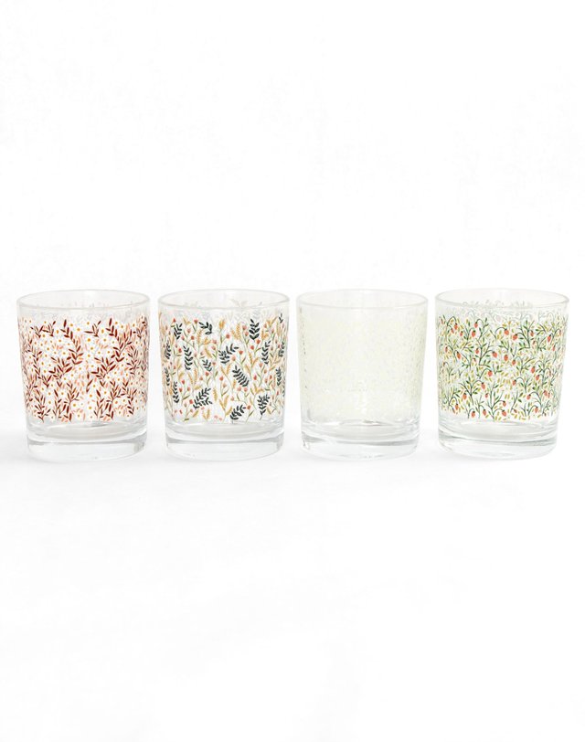 Tiny Floral 7.5oz Short Juice Glass Set, 7 of 7