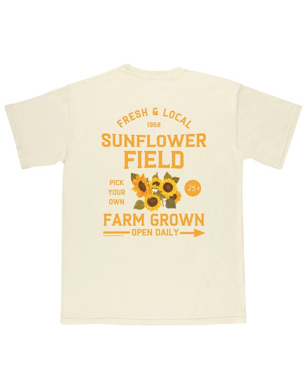 Sunflower Field Farmers Market Tee - Ivory, 4 of 5
