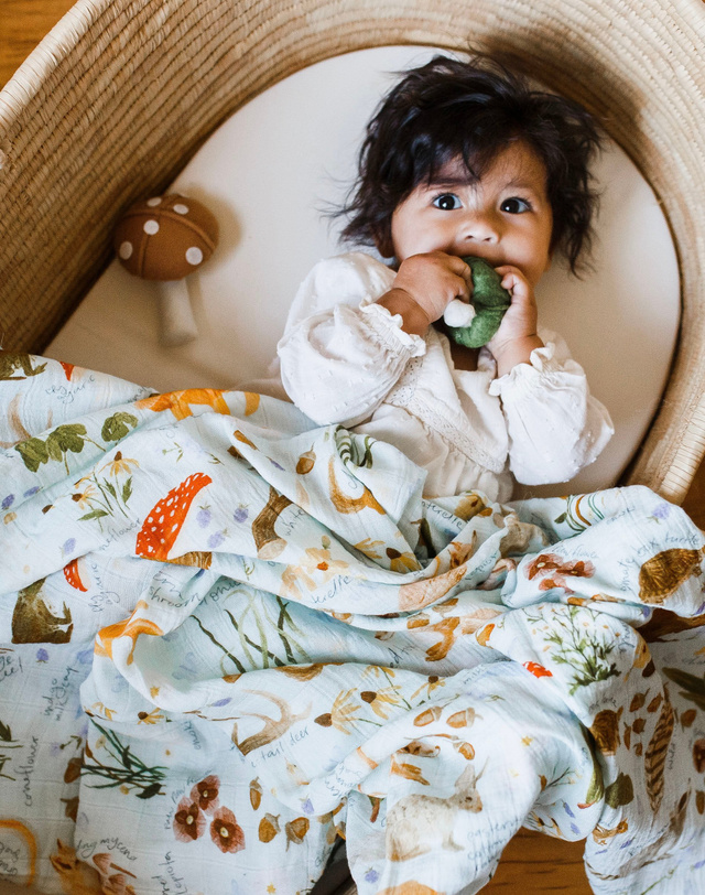 Flora & Fauna Baby Swaddle, 4 of 8
