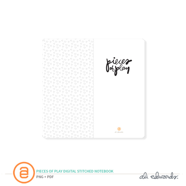 Pieces of Play Digital Stitched Notebook, 1 of 1