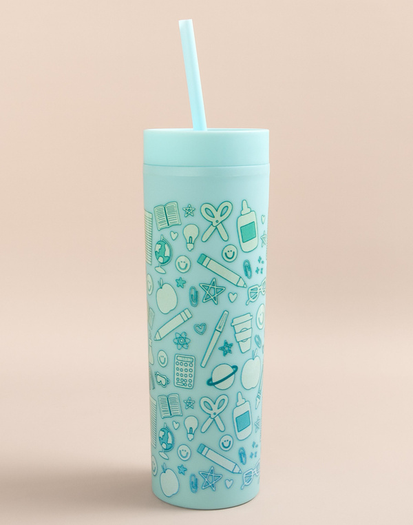 Classroom Icons Acrylic Tumbler - Mint, 5 of 5