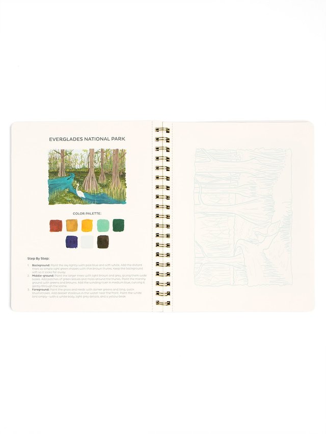 National Parks Learn-To-Paint Gouache Paint Book, 4 of 8