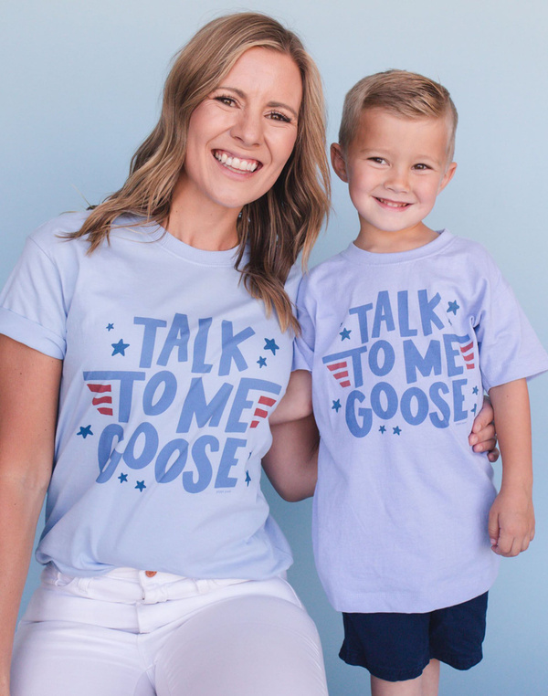 Talk To Me Goose Tee - Hydrangea, 3 of 4