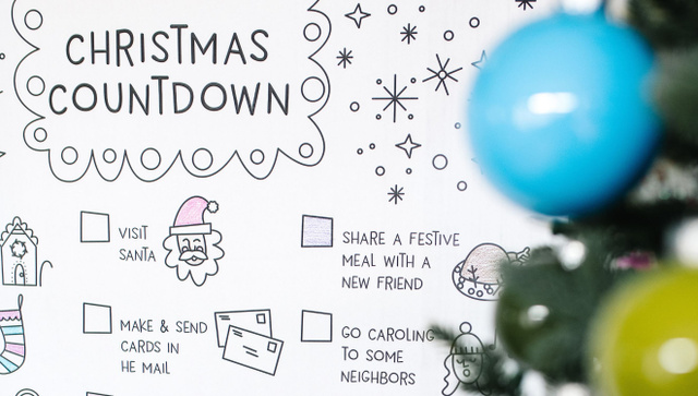Christmas Countdown Printable Poster, 4 of 4