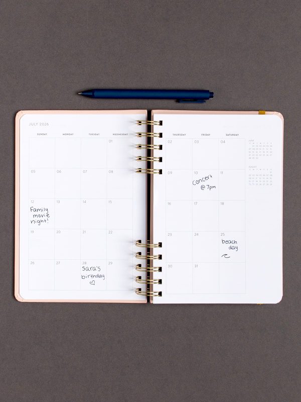 Pink Spiral Planner - 2026-2027 Academic Year, 2 of 7