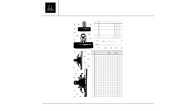 Digital 4×6 Clipboard Stamp Set, 1 of 1