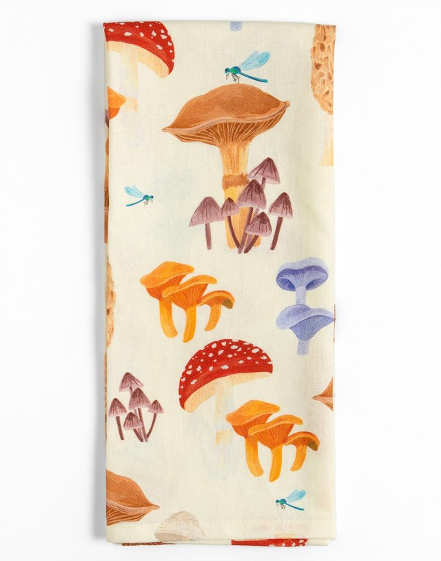 Mushrooms Kitchen Towel, 1 of 1