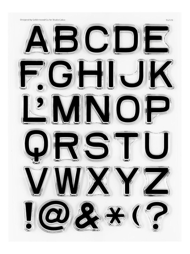 Stamp Set : 6×8 Wren Alphabet, 1 of 4