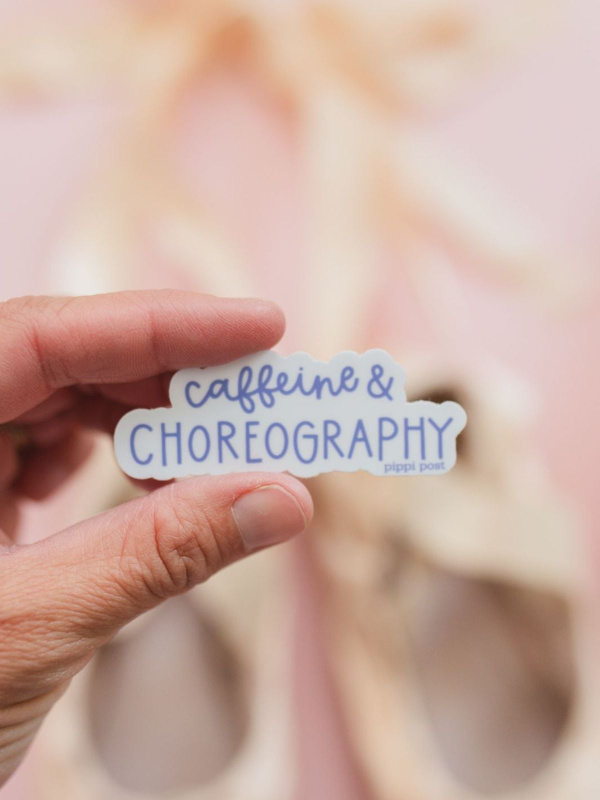 Caffeine & Choreography Dance Decal Sticker, 1 of 2