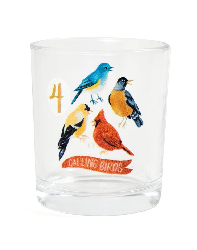 Four Calling Birds 7.5oz Short Juice Glass, 3 of 3