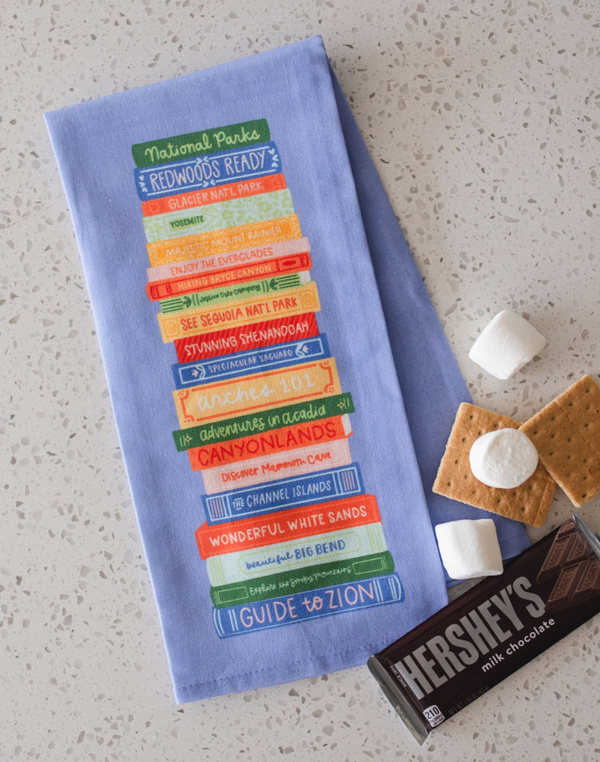 National Parks Book Stack Tea Towel, 2 of 6