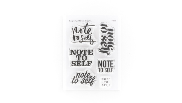 Stamp Set : 3×4 Note To Self, 1 of 2