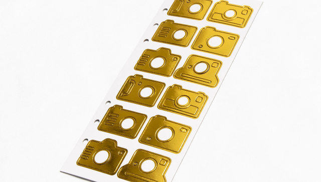 Color Theory Chipboard Cameras - 24K, 2 of 2