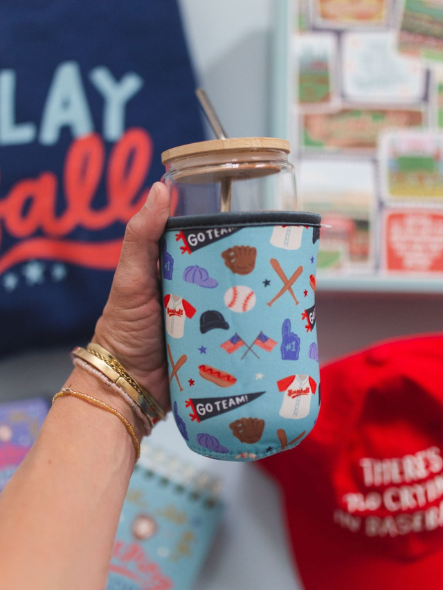 Take Me Out To The Ballgame Baseball Drink Sleeve , 2 of 6