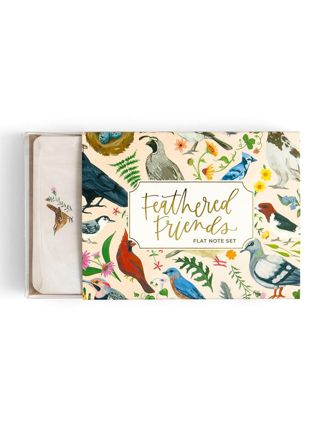 Feathered Friends Birds & Florals Flat Note Set, 2 of 8