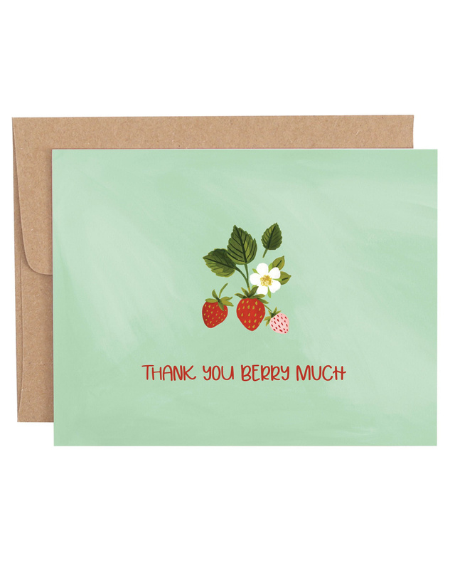Thank You Berry Much Greeting Card, 1 of 1