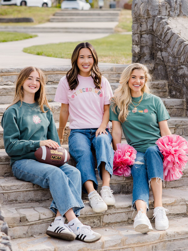 Touchdown Football Game Day Tee - Blossom, 3 of 5