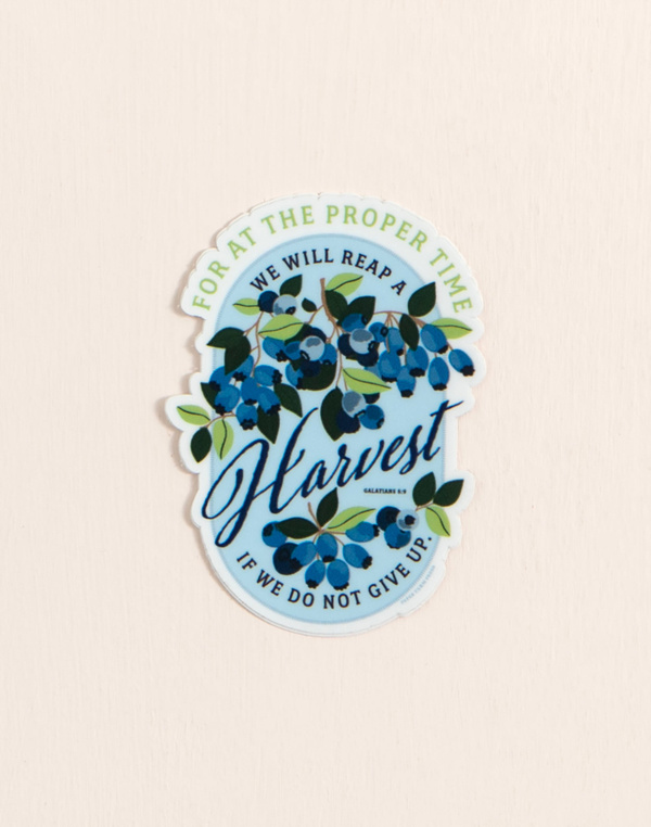 Blueberry Faith Decal Sticker, 1 of 3