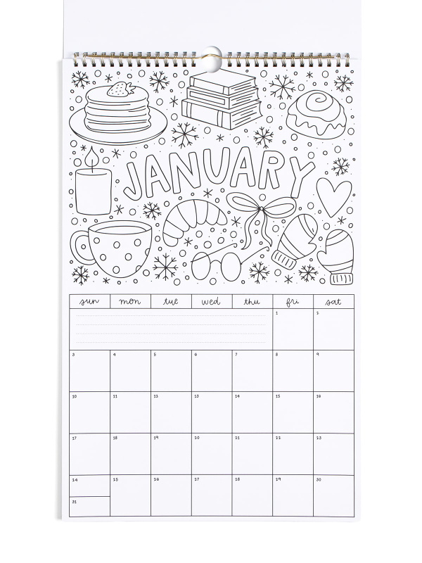 Color & Plan 2027 Spiral Hanging Wall Calendar, 7 of 9