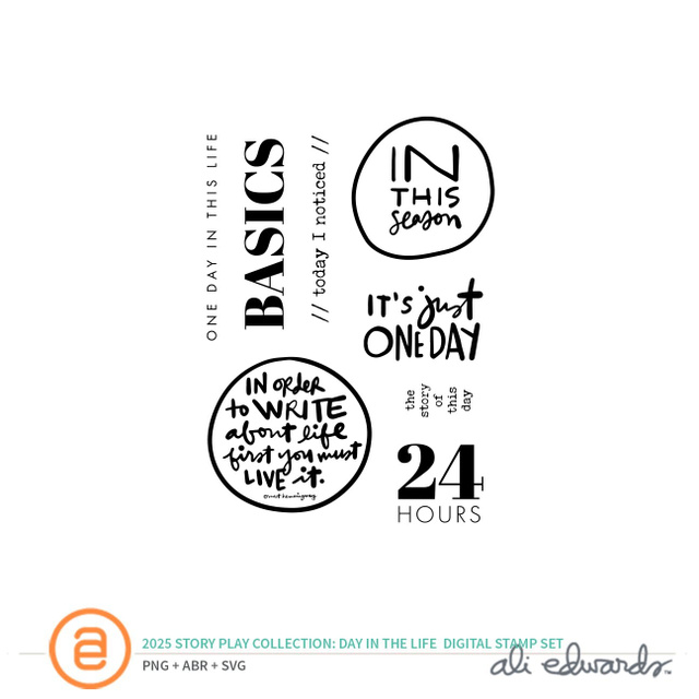 Story Play Day in the Life 2025 Digital Stamp Set, 1 of 1