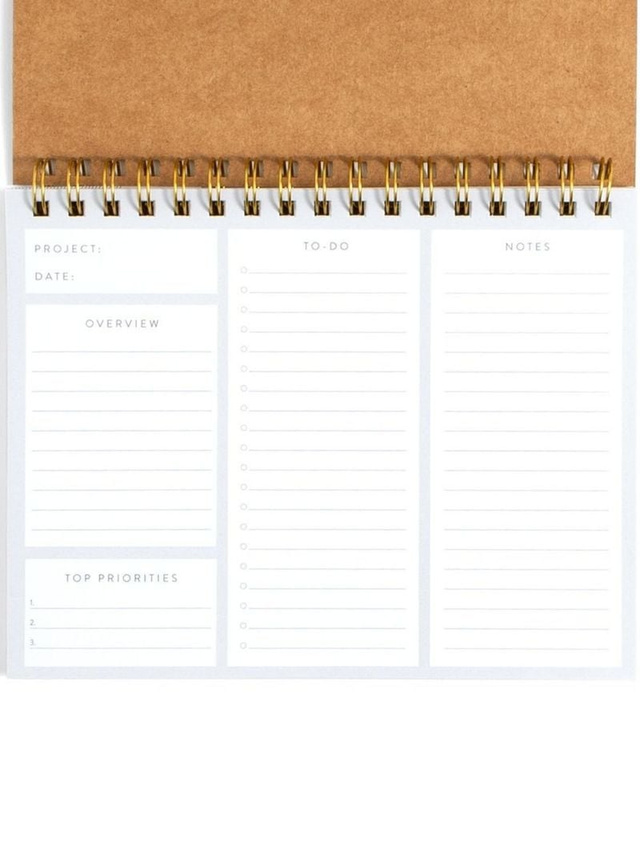 Undated Spiral Project Planner, 2 of 4