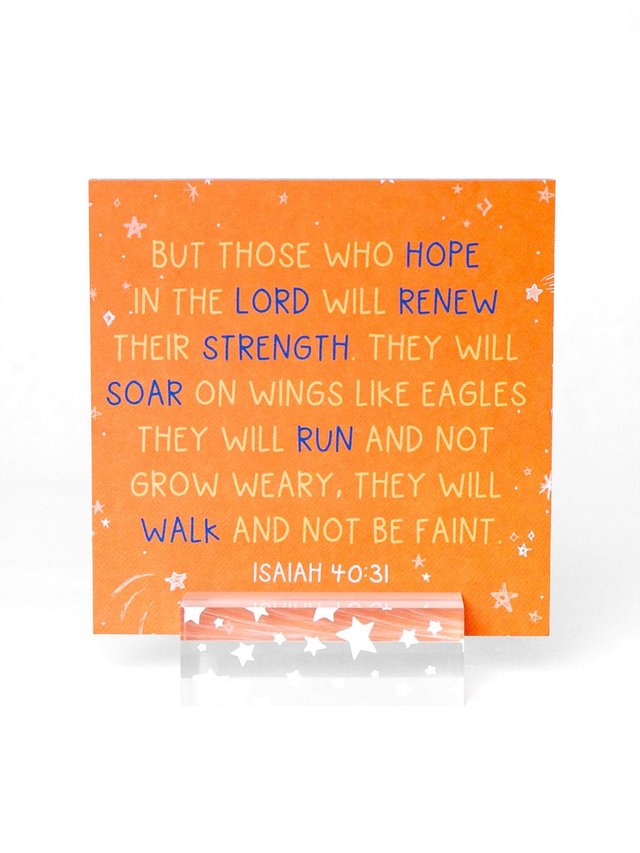 Verses for Strength – Bible Verse Card Set with Display Stand, 2 of 7