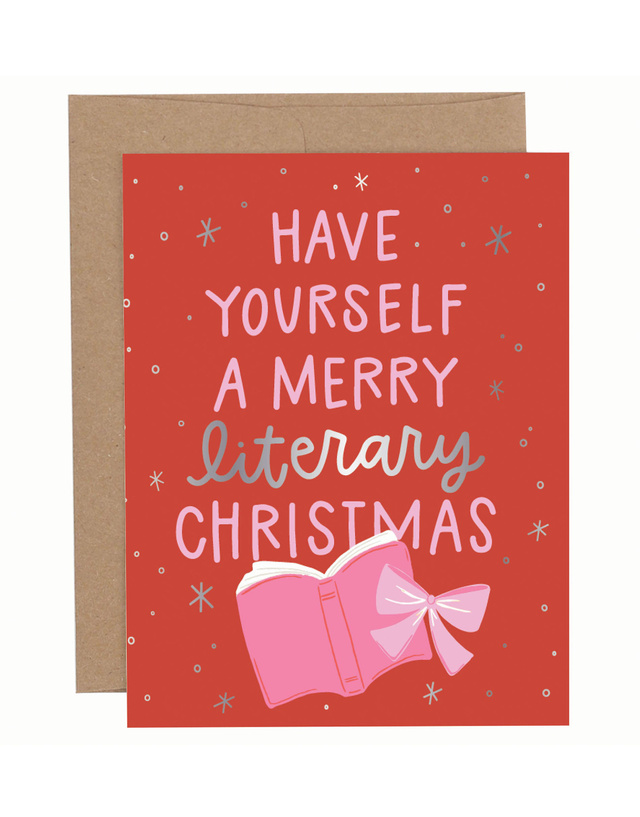 Have Yourself A Merry Literary Christmas Greeting Card, 1 of 1