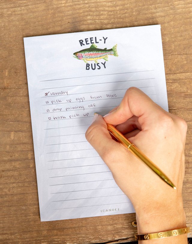 Reel-y Busy Fish 6×8 Lined Notepad, 2 of 2