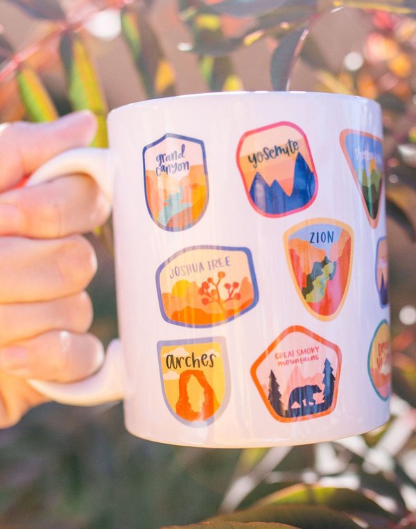 National Parks Medium Ceramic Mug, 1 of 3