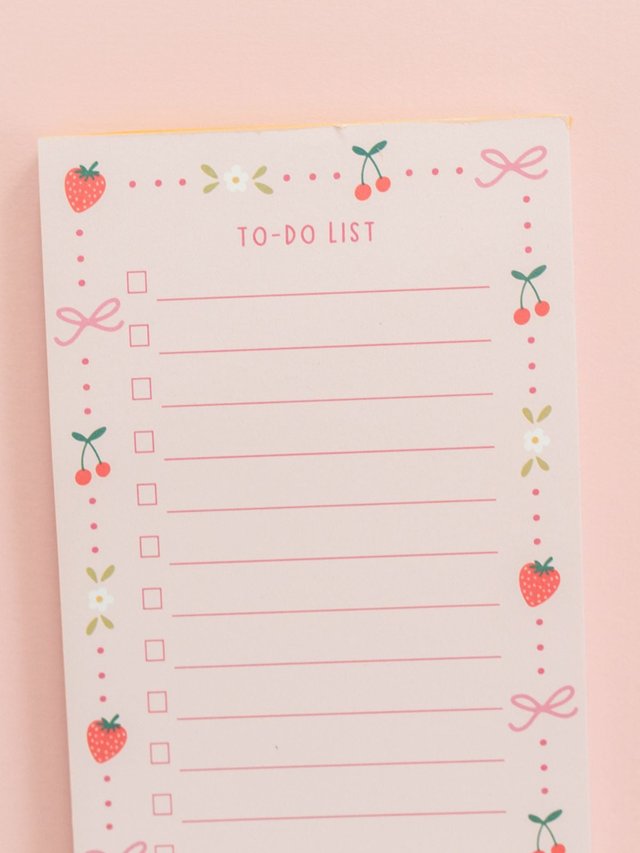 Berries & Bows 4×12 To Do Notepad, 2 of 2