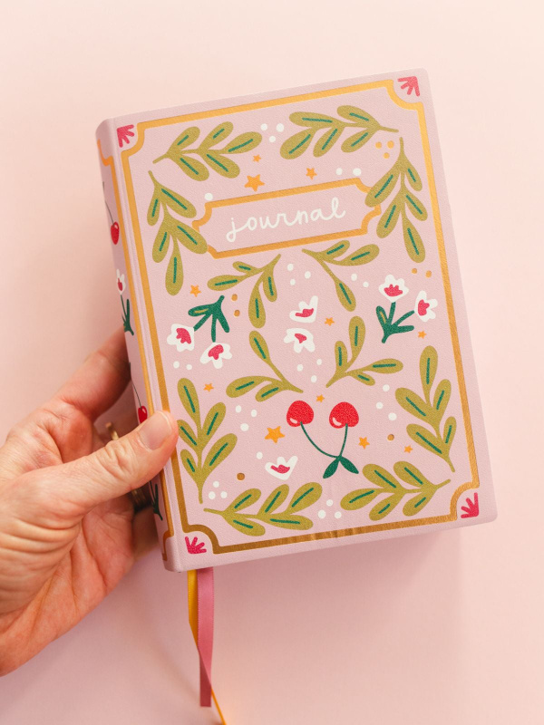 Cherries & Blooms 5×7 Lined Softcover Book Journal, 1 of 5