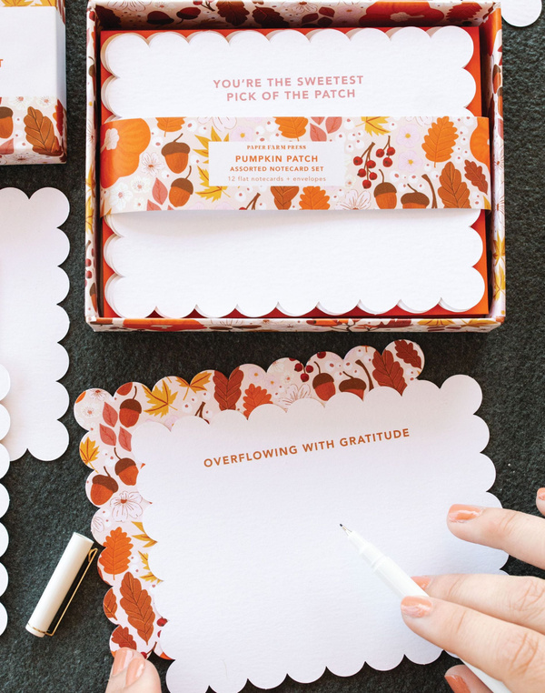 Pumpkin Patch Assorted Notecard Set, 2 of 5