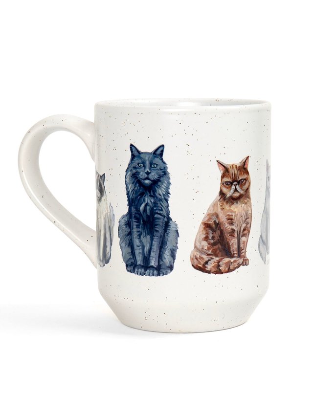 Feline Friends Cats 14oz Ceramic Coffee Mug, 2 of 2