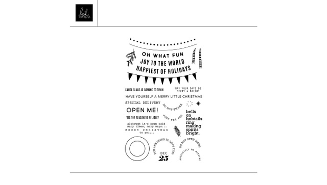 Digital Christmas Captions Stamp Set, 1 of 1