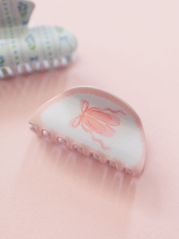 Pink Ballet Slippers Claw Hair Clip, 1 of 7