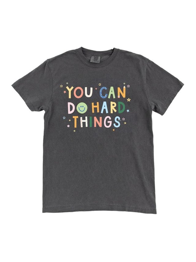 You Can Do Hard Things Tee - Pepper, 4 of 4