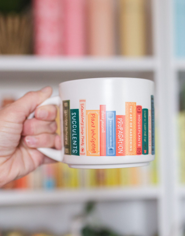 Plant Books Large Ceramic Mug, 4 of 7