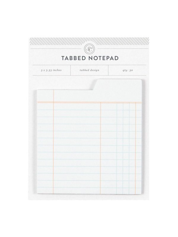 Tabbed Notepad - Cream Ledger, 1 of 1