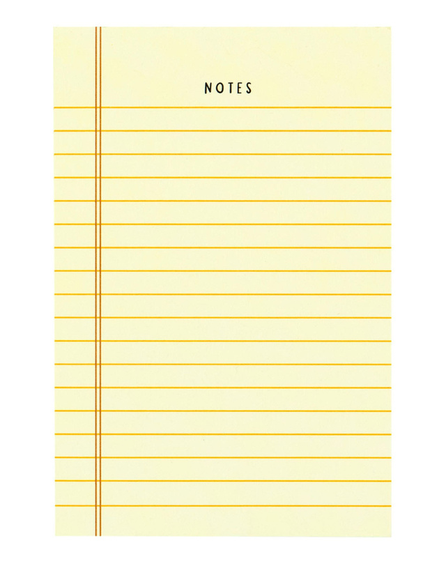 Yellow Notes Notepad, 1 of 2