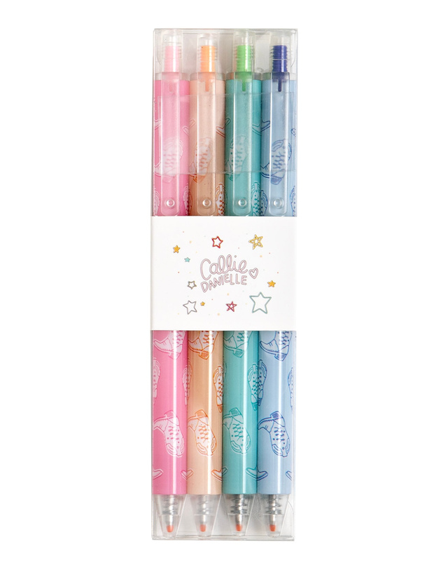 Colorful Western Cowgirl Boots Pen Set, 1 of 3