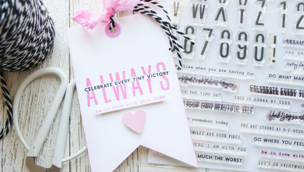 Stamp Set : 6×8 Alpha and Number Phrase Builder, 2 of 3