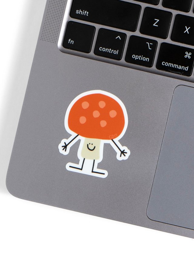 Mushroom Friend Decal Sticker, 2 of 2