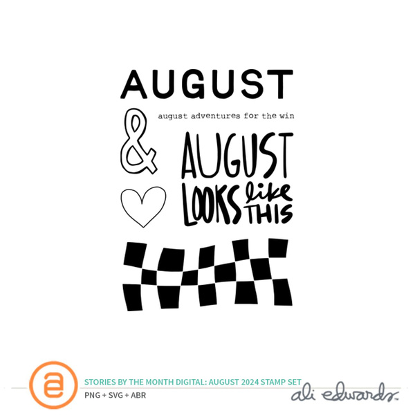 August 2024 3×4 Digital Stamp Set, 1 of 1