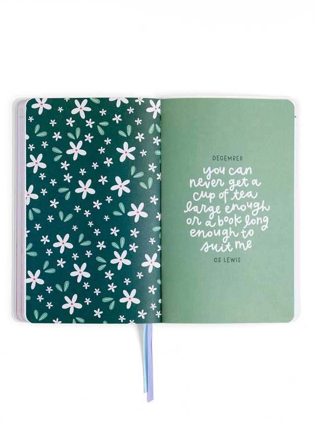 Blue Floral & Bows Petite Planner : 2027 Calendar Year, 14 of 14