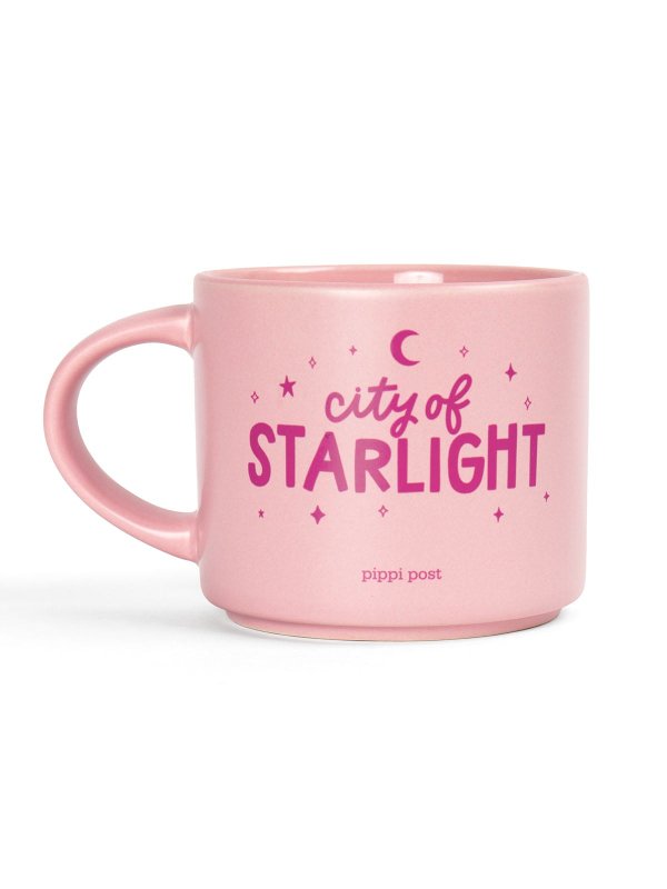 City of Starlight 14oz Ceramic Coffee Mug - Pink, 1 of 1