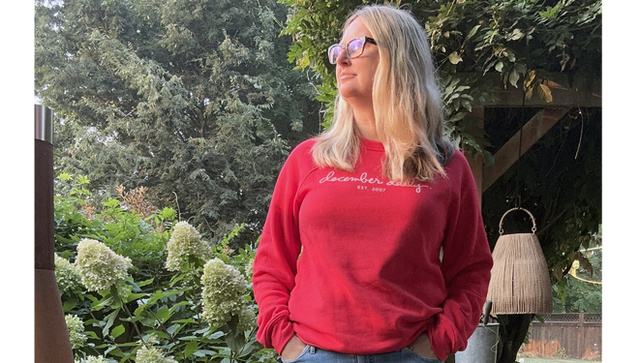 December Daily® Sweatshirt - Red, 1 of 3
