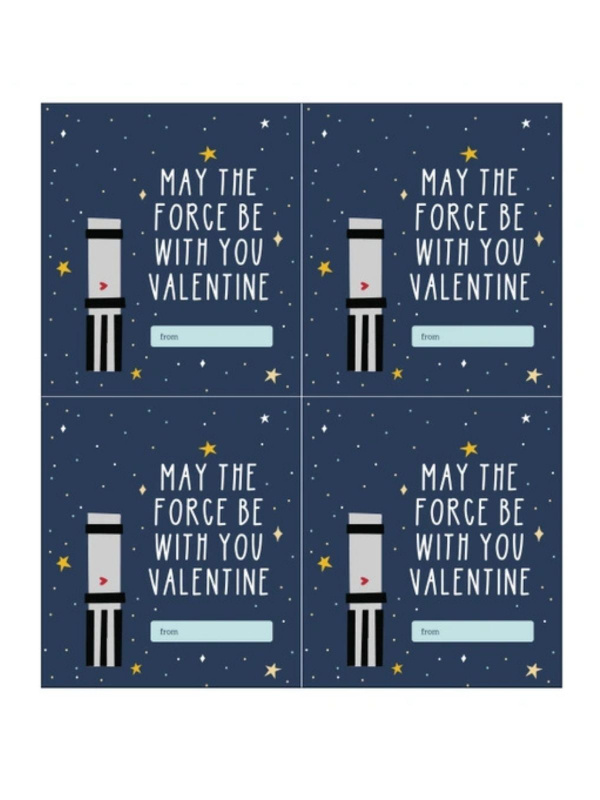 Digital Valentine Cards - The Force, 1 of 1