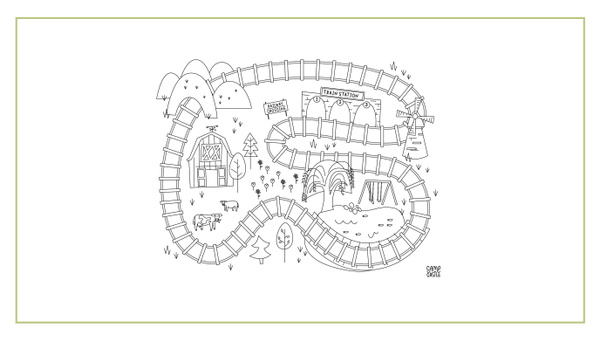 Train Printable Play Mats, 5 of 5