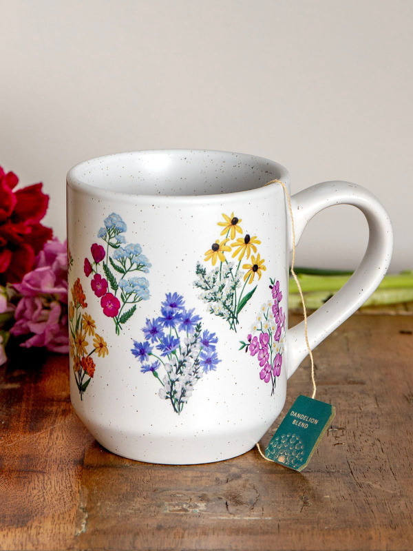 Vintage Blooms Floral Ceramic Mug, 1 of 4