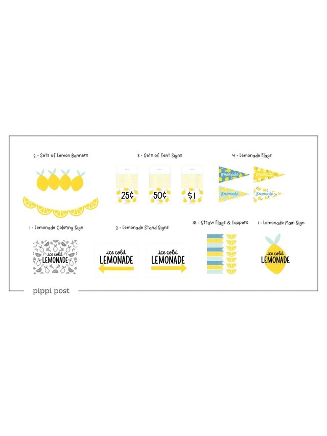 Lemonade Stand Printable Bundle, 1 of 5